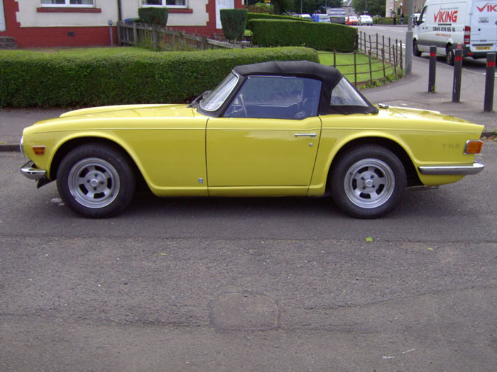 1973 triumph tr6 yellow fuel injection manual overdrive 4