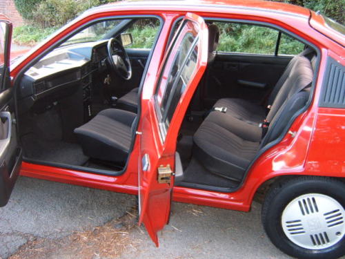 1991 vauxhall astra l red interior