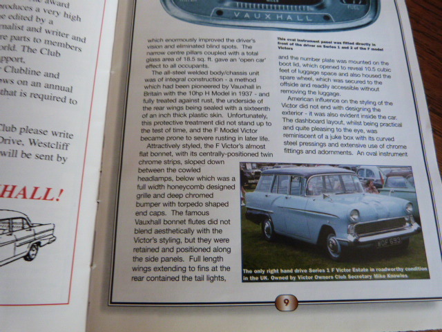 1958 Vauxhall Victor F Type Estate Magazine Article