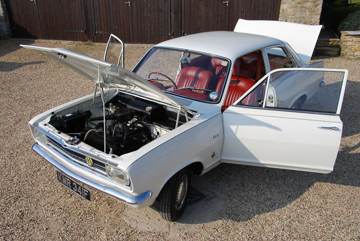 1967 2 door vauxhall hb viva sl engine bay 1