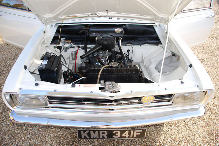 1967 2 door vauxhall hb viva sl engine bay 2