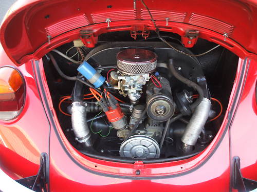 1973 volkswagen beetle 1300cc engine bay