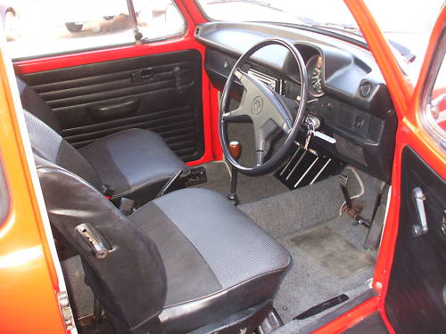 1973 volkswagen beetle 1300cc interior