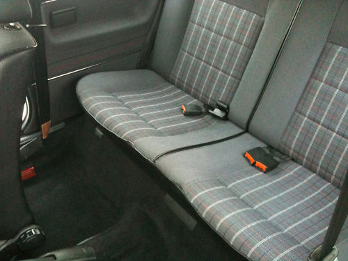 1990 volkswagen golf gti mk2 rear seats