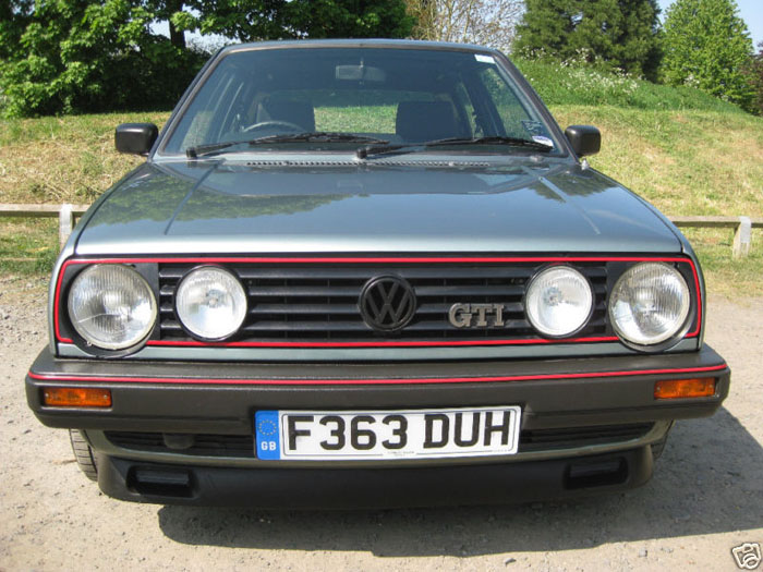 1989 volkswagen golf ii gti 8v 3 door front