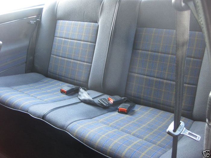 1989 volkswagen golf ii gti 8v 3 door rear seats