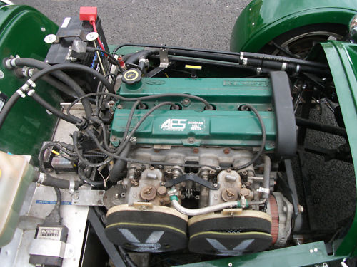 1999 westfield seiw 1800 16v zetec british racing green engine bay